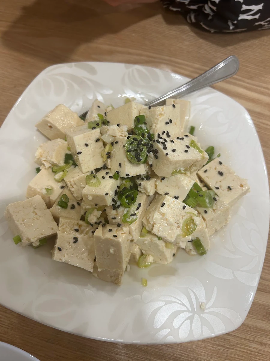 green onion with tofu 小葱拌豆腐